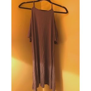 Olive Green off the shoulder dress